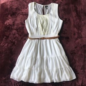 Dress with Lace & Embroidery